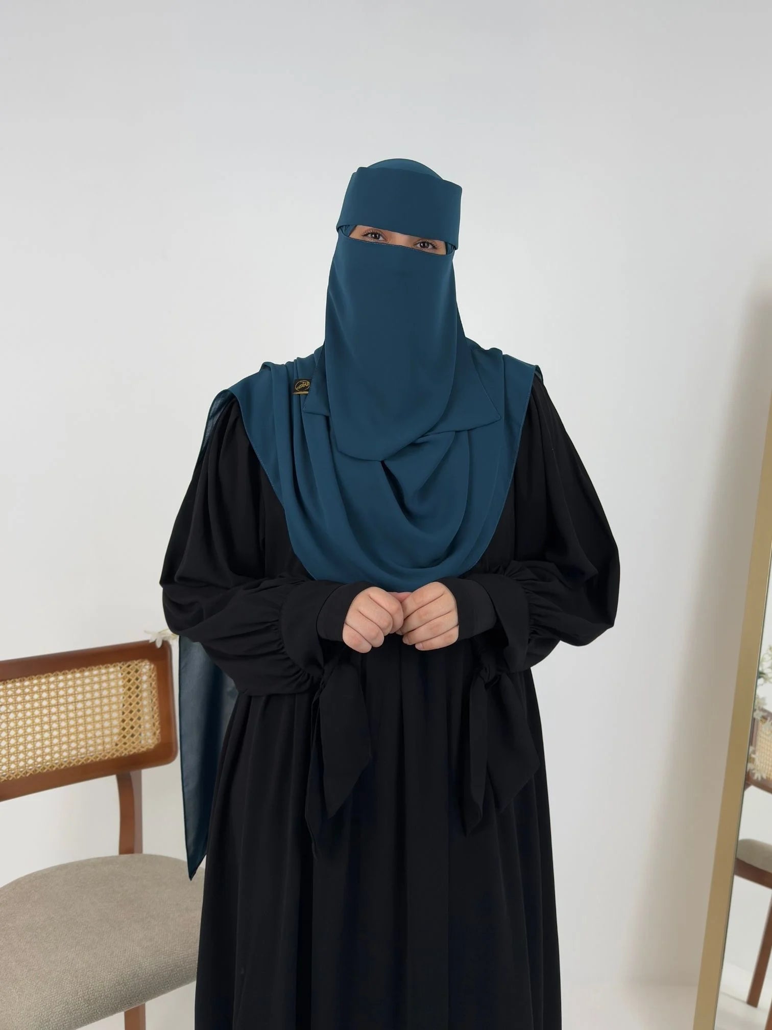 طقم نقاب الوان (نقاب + طرحة)