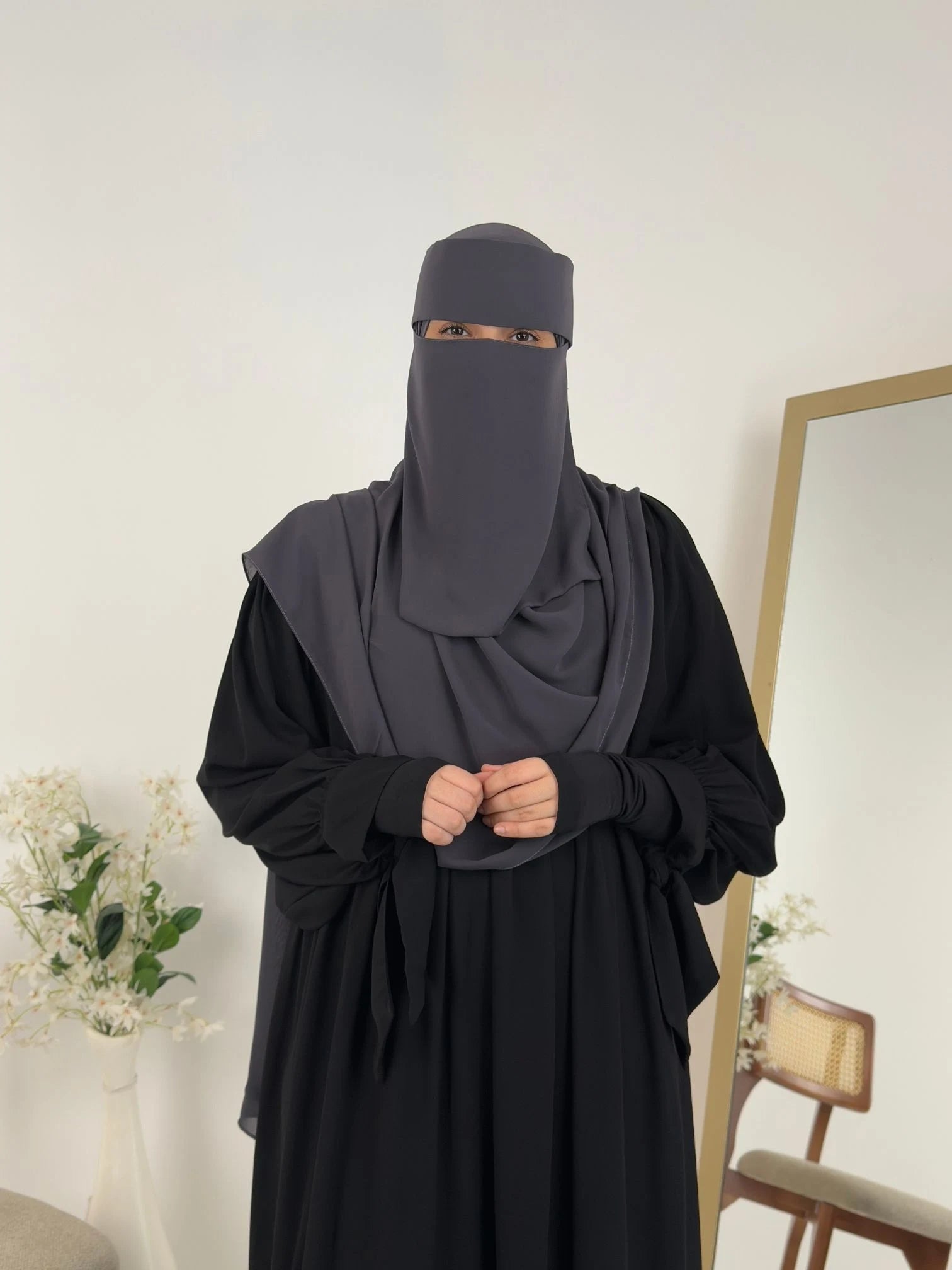 طقم نقاب الوان (نقاب + طرحة)