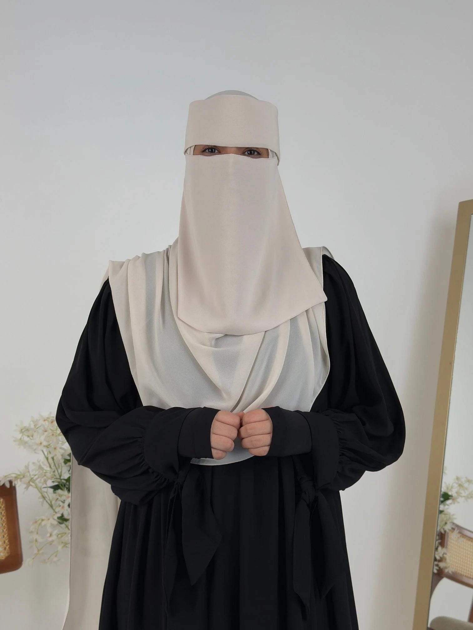 طقم نقاب الوان (نقاب + طرحة)