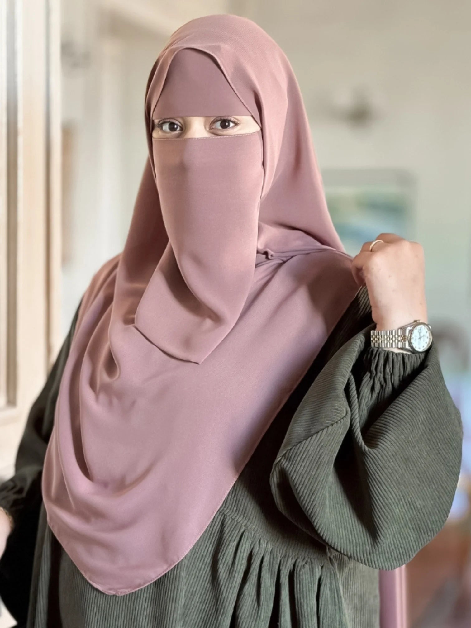 طقم نقاب الوان (نقاب + طرحة)