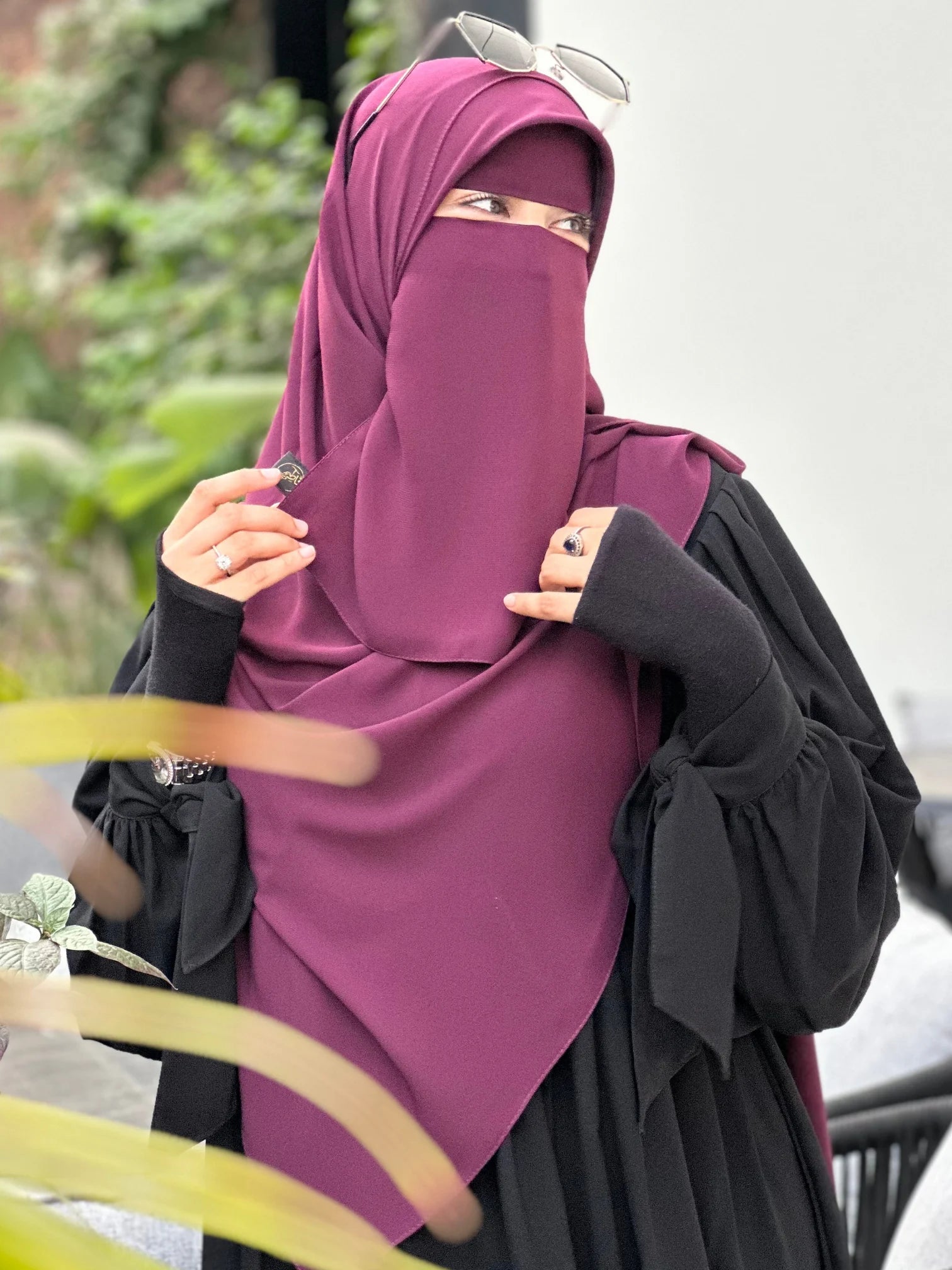 طقم نقاب ٤ قطع الوان