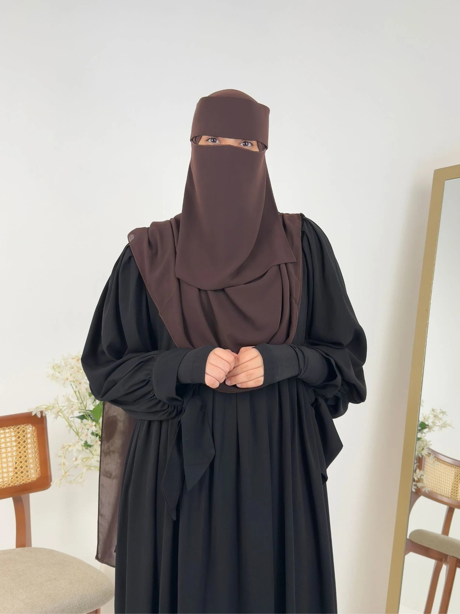 طقم نقاب الوان (نقاب + طرحة)